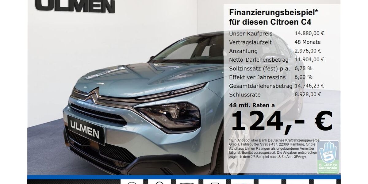 Citroen C4 11.493 km 14.880 &euro; Ratingen 40880