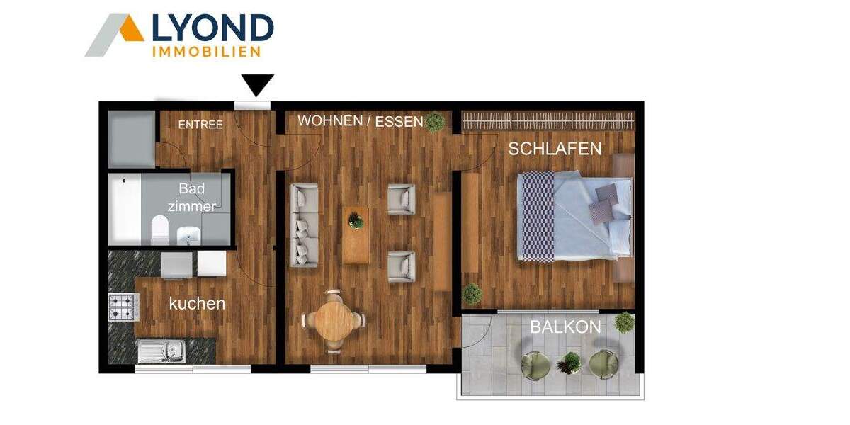 Etagenwohnung Gelsenkirchen Bulmke-Hüllen - 2 Zimmer, 65 m&sup2;, 92.000&euro; | Angebot:25676671