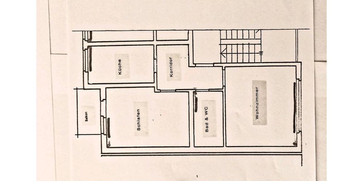 Etagenwohnung Essen Stadtbezirk V - 2.5 Zimmer, 48 m&sup2;, 580&euro; | Angebot:26701750