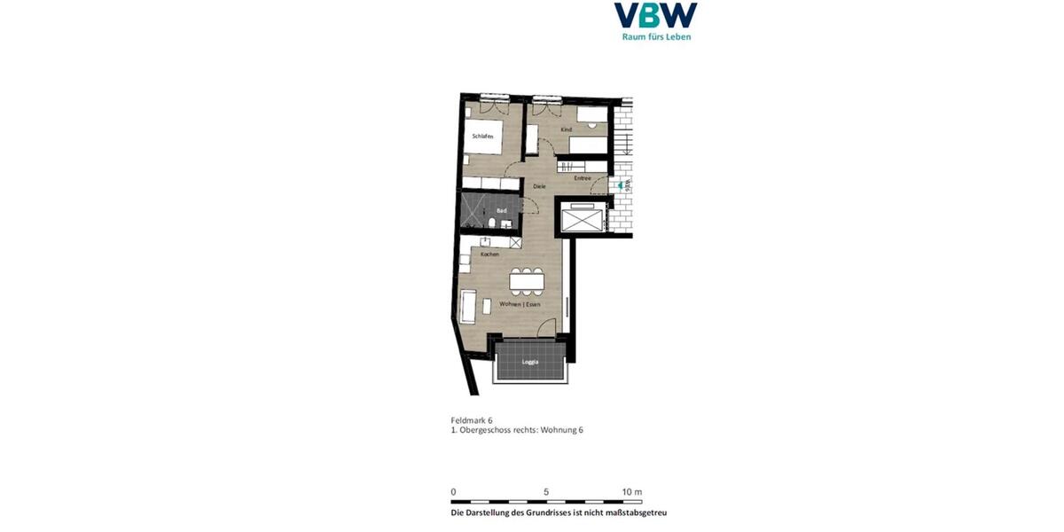 Etagenwohnung Herne - 3 Zimmer, 77 m&sup2;, 825&euro; | Angebot:26459561