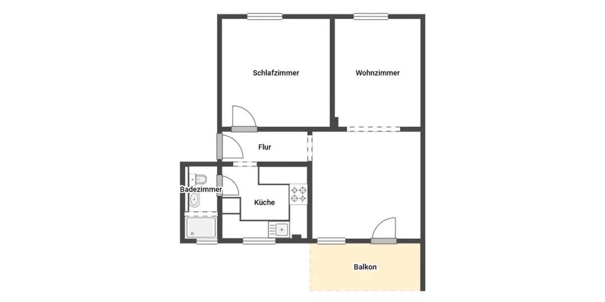Etagenwohnung Gelsenkirchen Gelsenkirchen-Mitte - 3.5 Zimmer, 55 m&sup2;, 90.000&euro; | Angebot:27458443