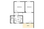 Etagenwohnung Gelsenkirchen Gelsenkirchen-Mitte - 3.5 Zimmer, 55 m&sup2;, 90.000&euro; | Angebot:27458443