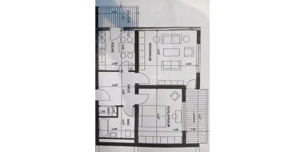 Ab Mai frei, top Eigentumswohnung mit zwei Balkonen 2.5 zimmer