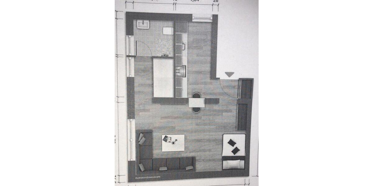 Etagenwohnung Mülheim an der Ruhr Broich - 1.5 Zimmer, 39 m&sup2;, 480&euro; | Angebot:26447980