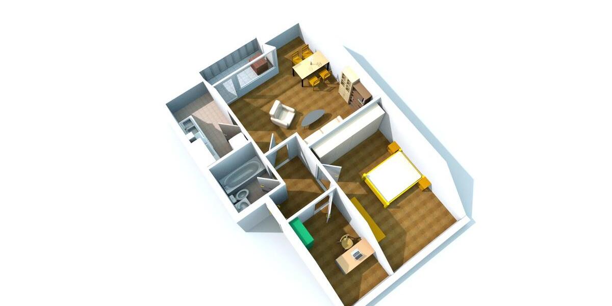 Dachgeschoßwohnung Ratingen - 2 Zimmer, 60 m&sup2;, 690&euro; | Angebot:26396570