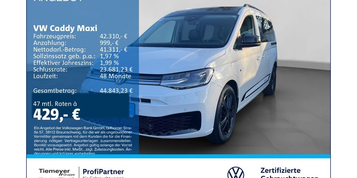 VW Caddy 1.387 km 41.890 &euro; Recklinghausen 45663