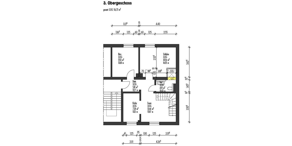 Maisonettenwohnung Essen Stadtbezirk II - 4 Zimmer, 94 m&sup2;, 378.500&euro; | Angebot:27453450