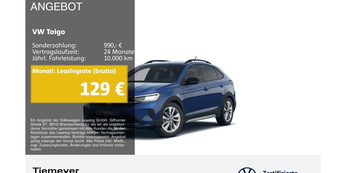 VW Taigo 6.503 km 21.790 &euro; Duisburg 47059
