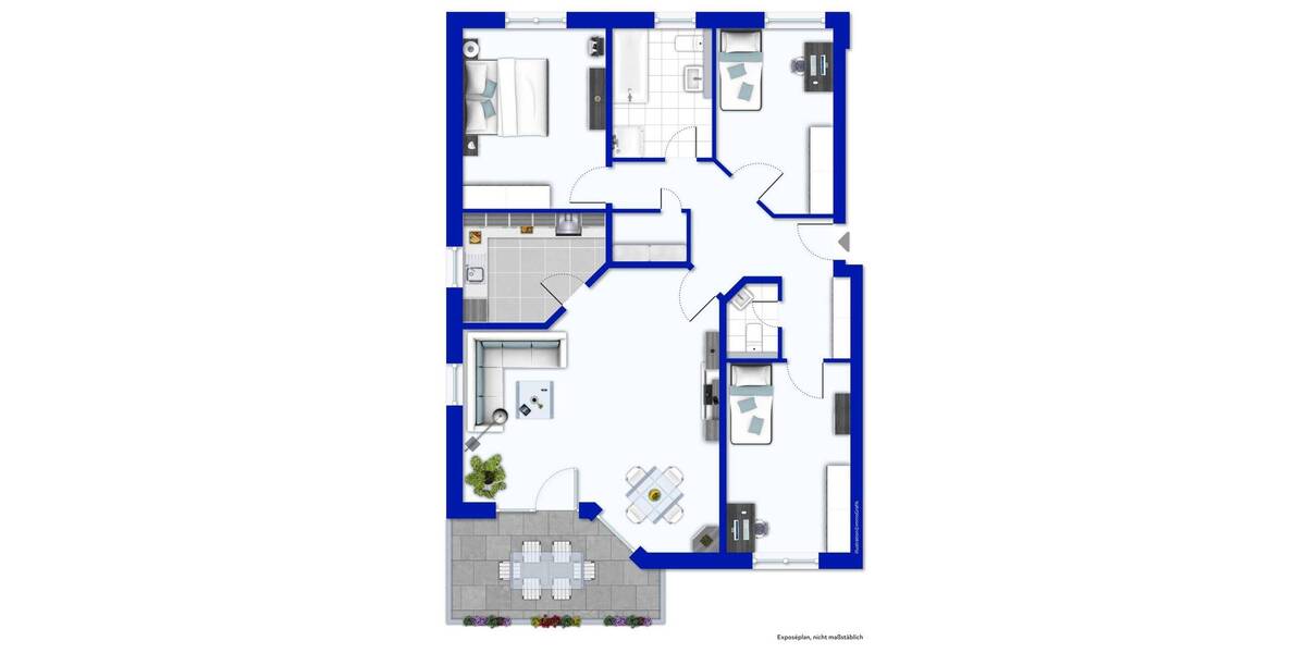 Etagenwohnung Herten Disteln - 4 Zimmer, 113 m&sup2;, 319.000&euro; | Angebot:26917424