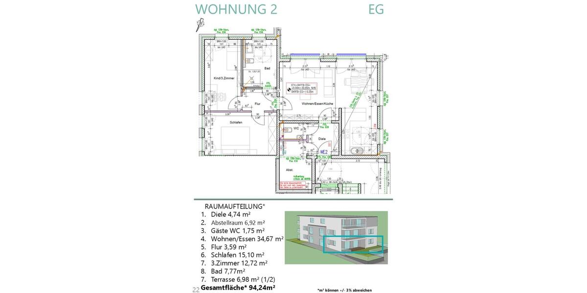 Erstbezug! Exklusive Penthousewohnung im Juli 26 zu vermieten! 3 zimmer