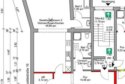Wohnung Essen Stadtbezirk III - 4 Zimmer, 126 m&sup2;, 1.300&euro; | Angebot:24828032