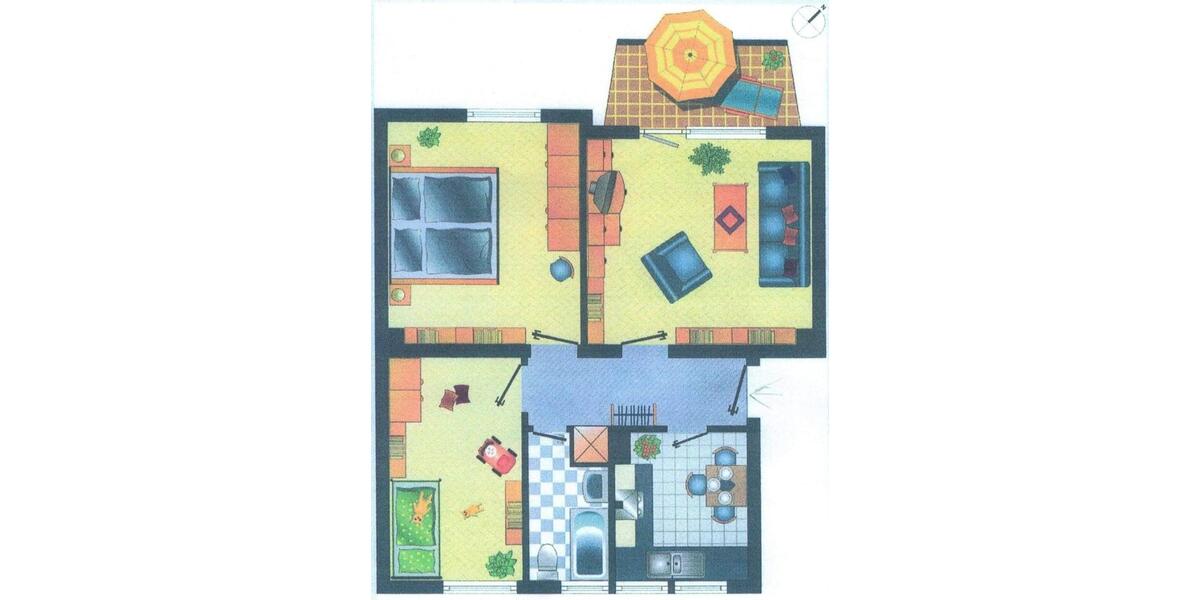 MH Dichterviertel 60 qm - 3 Zimmer - Balkon - Badewanne 3 zimmer