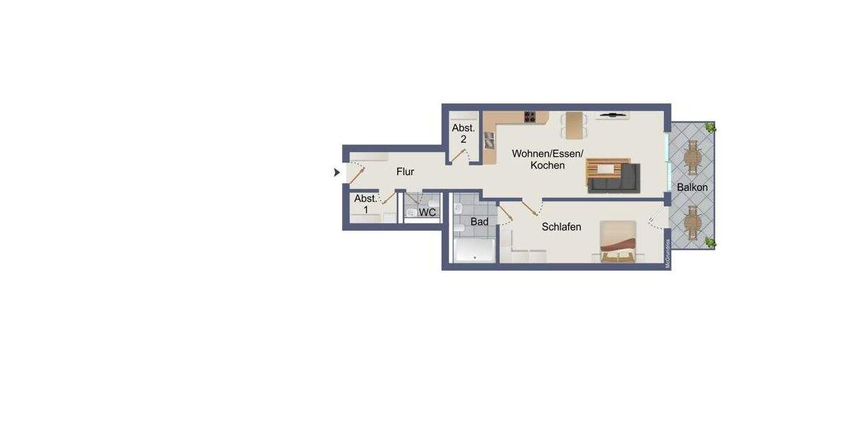 Ihr neues Zuhause in Gevelsberg - hell, modern und zum Wohlfühlen 2 zimmer