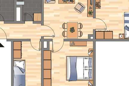 Wohnung Bochum Hiltrop - 4 Zimmer, 59 m&sup2;, 479&euro; | Angebot:24974138