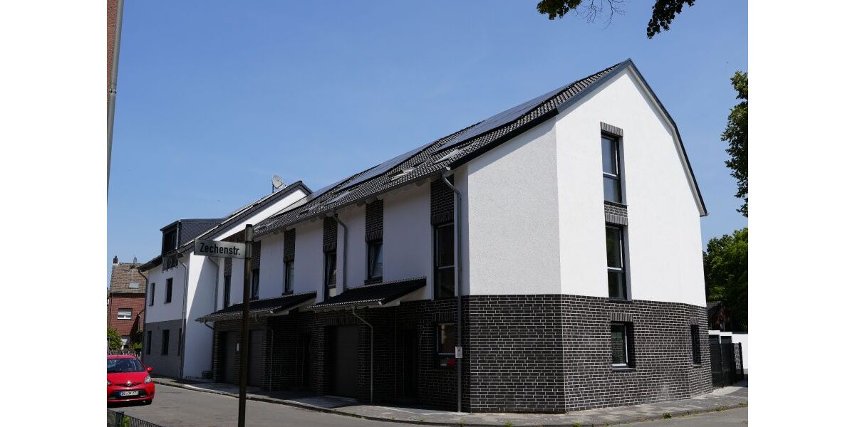 Provisionsfrei* Das letzte EinfamilienhausMittelhaus mit PV+Speicher 10,4 KW+Garage 140m zum Rheinufer Energiebedarf 22,4 kWhm2a - Einfamilienhaus Duisburg Essenberg | Angebot:27447235