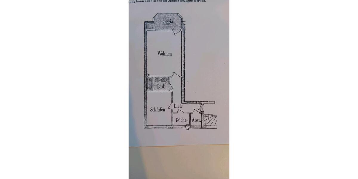 Helle ETW mit Balkon und Tiefgaragenstellplatz in zentraler Lage 2.5 zimmer