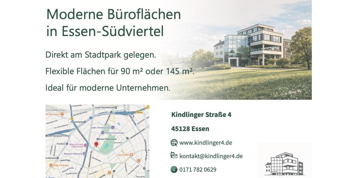 Gewerbeobjekt Essen Südviertel - 1.520&euro; | Angebot:26311762
