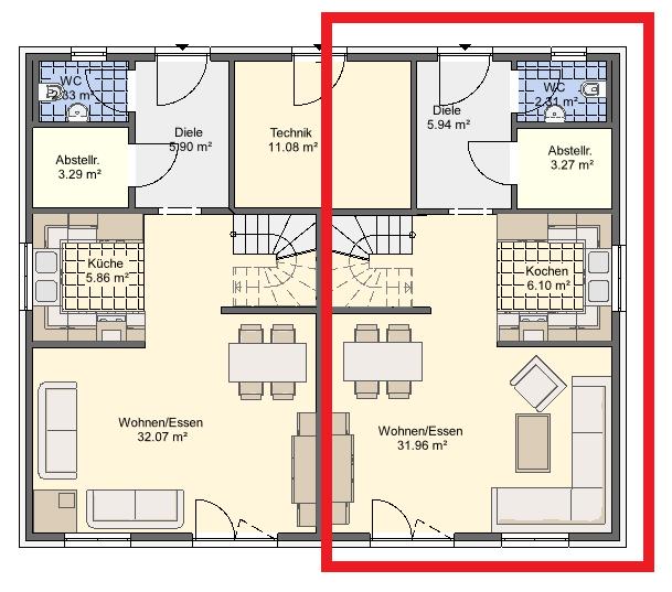Doppelhaushälfte Gladbeck Alt-Rentfort - 5 Zimmer, 110 m&sup2;, 1.600&euro; | Angebot:24639633