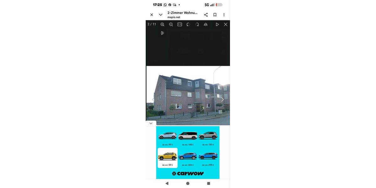 Etagenwohnung Moers Schwafheim - 2 Zimmer, 58 m&sup2;, 210.000&euro; | Angebot:27453084