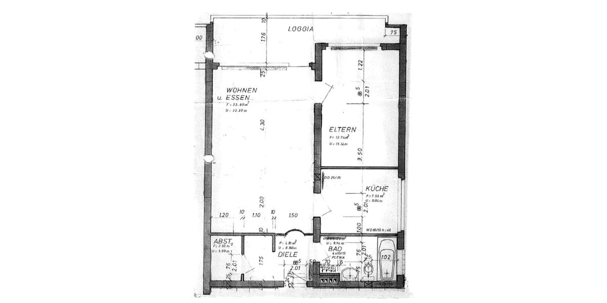 Lichtdurchflutete 2,5-Zimmer-Wohnung mit Balkon & Tiefgarage 2.5 zimmer