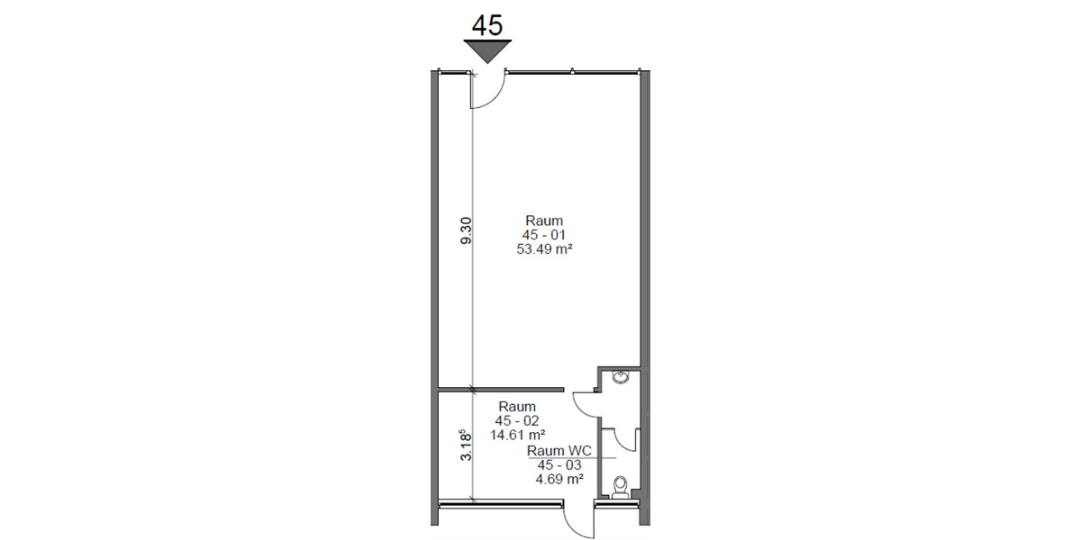 Gastro Imbissfläche mit 76m² im Mosaikzentrum zimmer