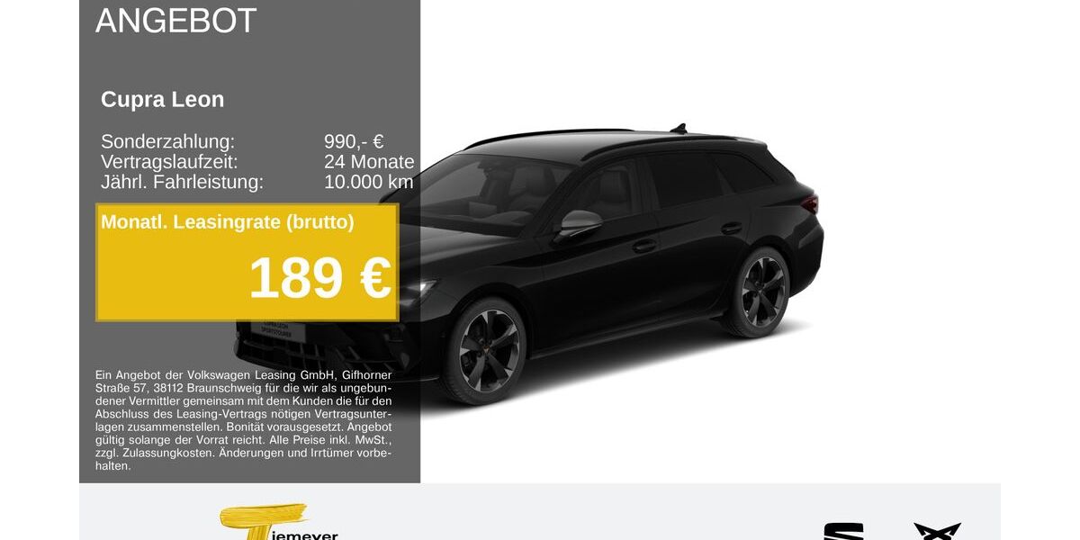 Cupra Leon 19.617 km 30.730 &euro; Gelsenkirchen OT Beckhausen 45899