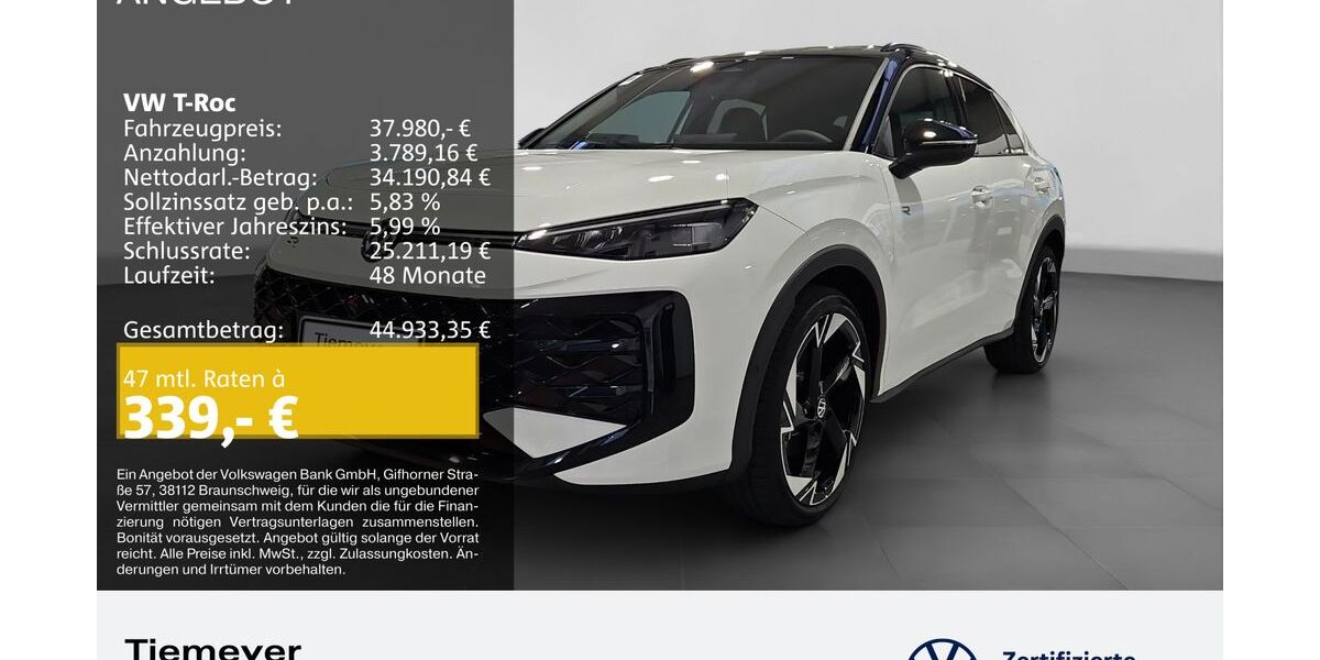 VW T-Roc 3.999 km 36.980 &euro; Bochum 44892