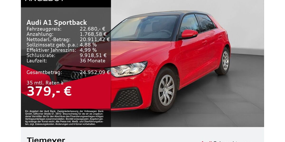 Audi A1 16.434 km 19.980 &euro; Dorsten 46284