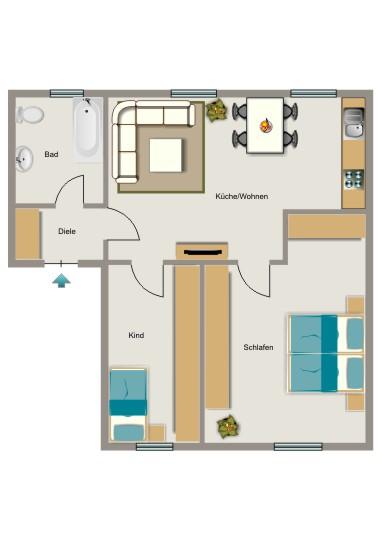 VIVAWEST modernisiert Ihre neue Wohnung. 3 zimmer