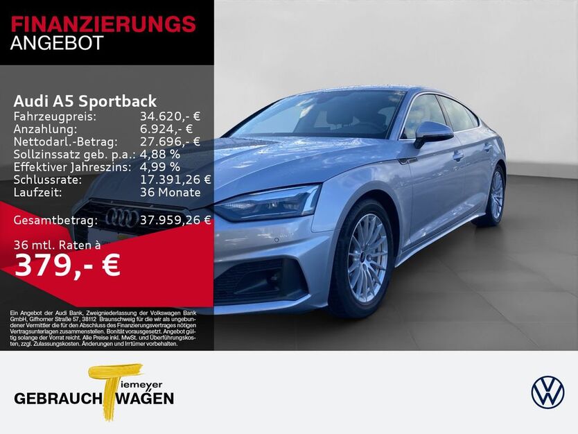 Audi A5 6.329 km 34.620 € Bochum 44892