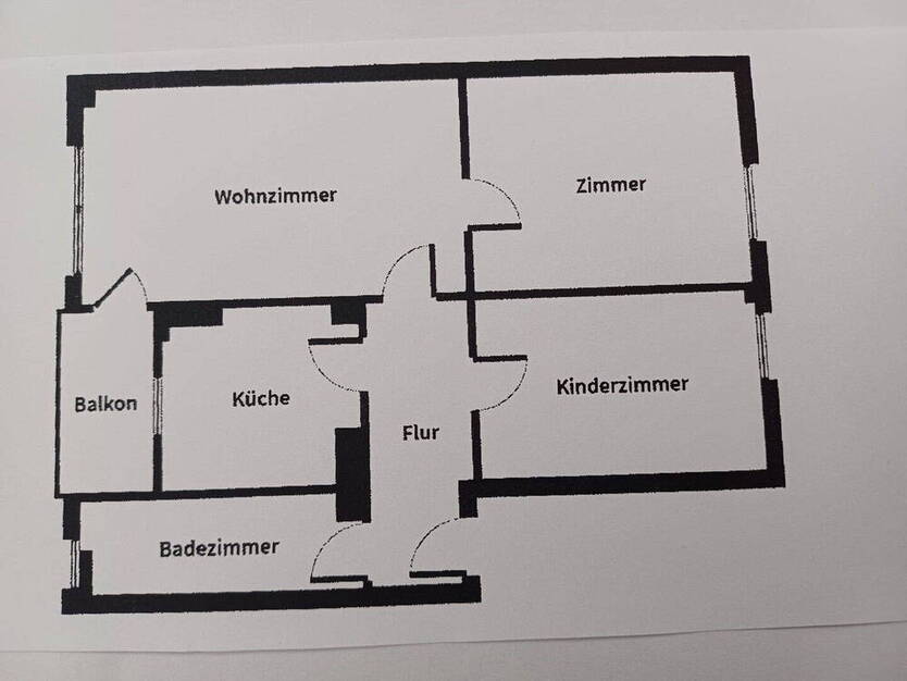 Modernisierte 3 Zimmerwohnung mit Balkon und Tageslichtbad