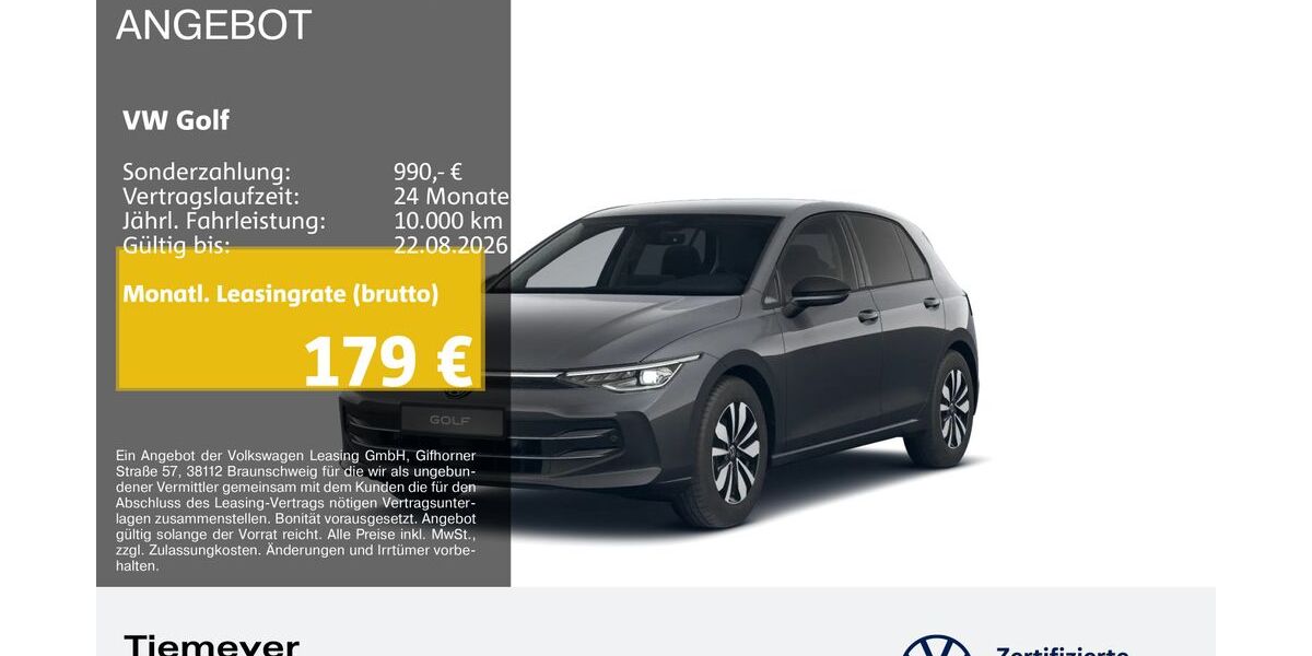 VW Golf 25.855 km 27.230 &euro; Bochum 44892