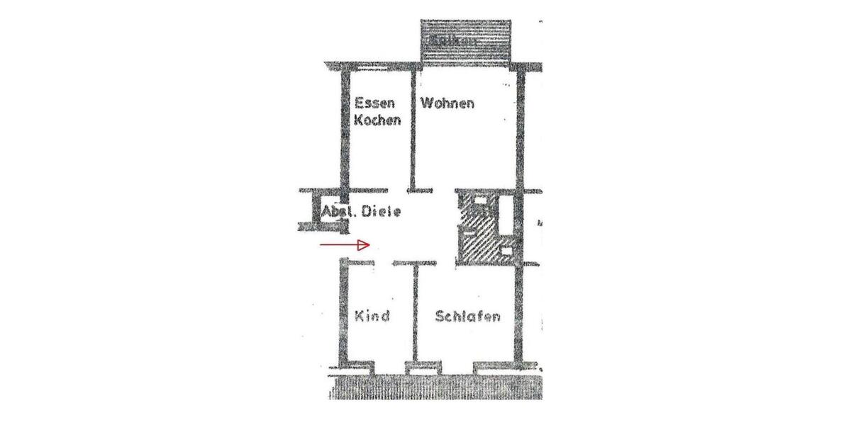 Dachgeschoßwohnung Recklinghausen Berghausen - 3 Zimmer, 60 m&sup2;, 515&euro; | Angebot:26478516