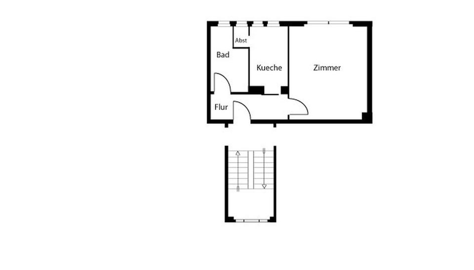 Etagenwohnung Wuppertal Gemarkung Barmen - 1 Zimmer, 37 m&sup2;, 465&euro; | Angebot:26448746