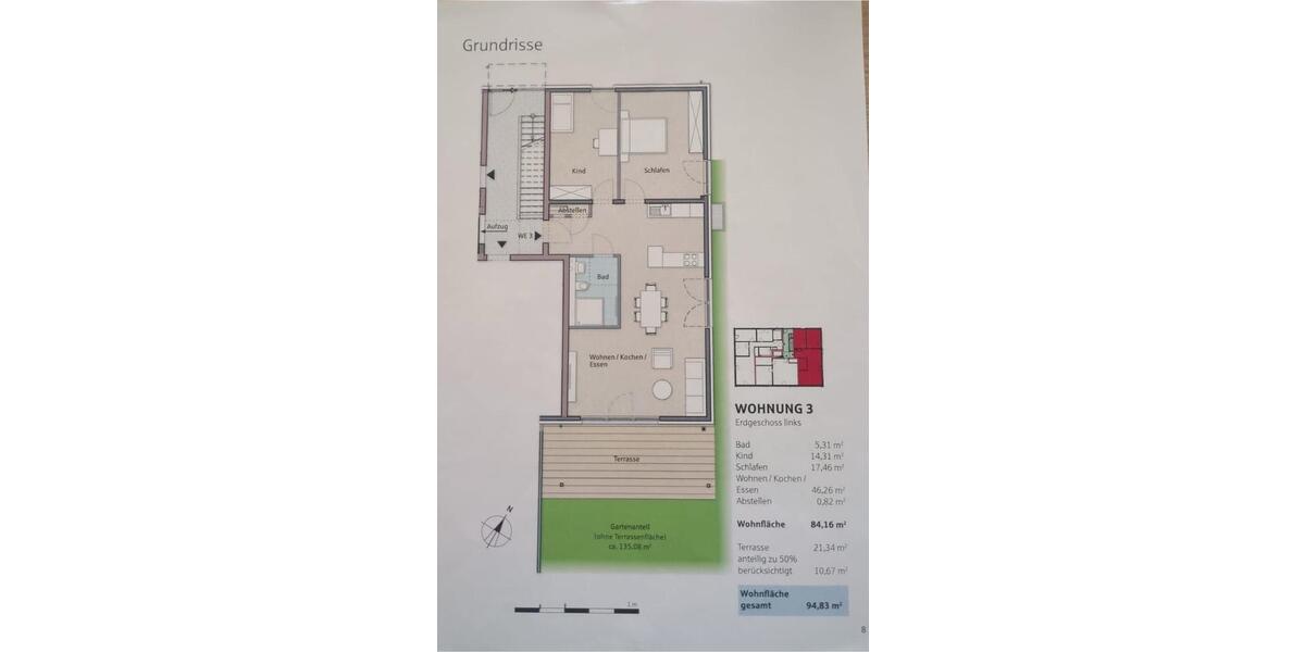 Erdgeschoßwohnung Bochum Höntrop - 3 Zimmer, 94 m&sup2;, 419.000&euro; | Angebot:26538036