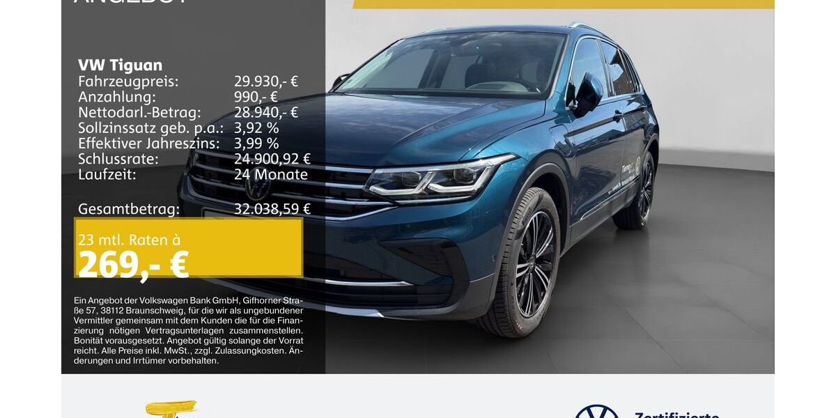 VW Tiguan 46.999 km 28.390 &euro; Oberhausen 46047