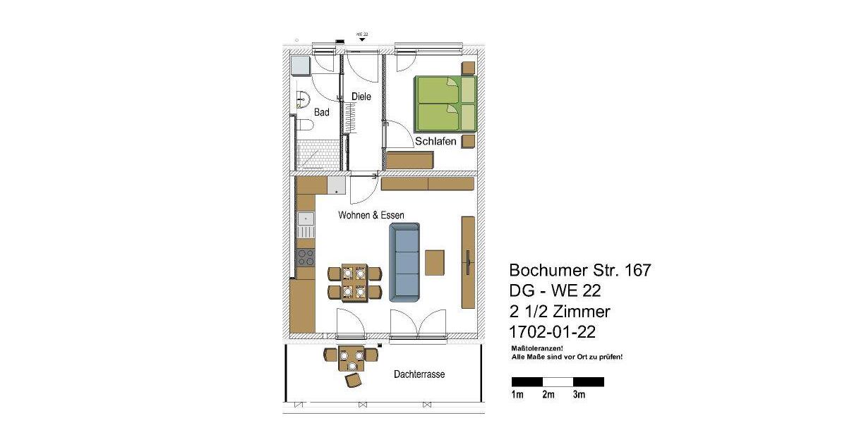 Etagenwohnung Gelsenkirchen Ückendorf - 2 Zimmer, 59 m&sup2;, 589&euro; | Angebot:25275585