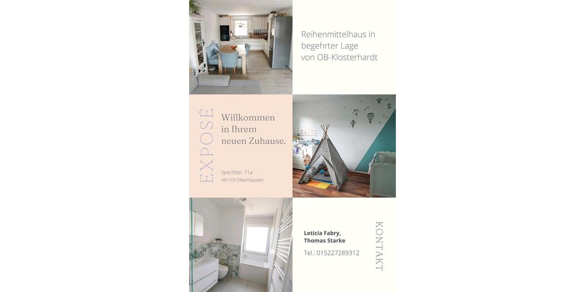 Reihenhaus Oberhausen Rothebusch - 4 Zimmer, 80 m&sup2;, 350.000&euro; | Angebot:27458774