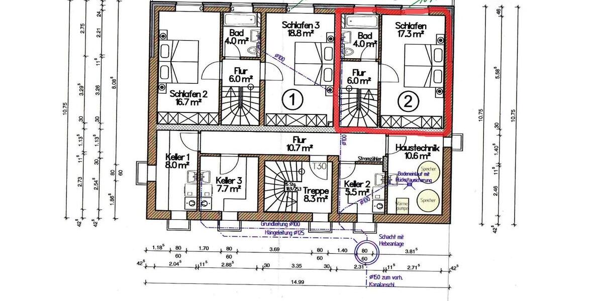 Erdgeschoßwohnung Bottrop Feldhausen - 2 Zimmer, 85 m&sup2;, 815&euro; | Angebot:26453755