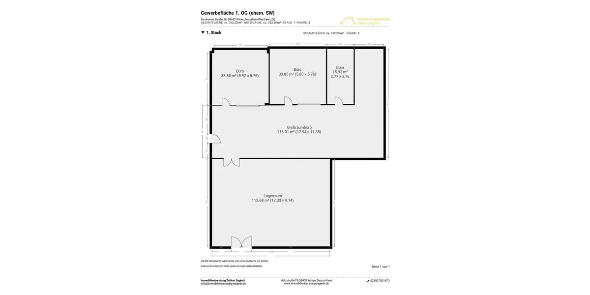 BÜRO MIT STUDIO IM INDUSTRIAL LOOK – 320 m² – 6,38 € pro m² – 3 BÜROS – KÜCHE – LASTENAUFZUG – KLIMA – BARRIEREFREI – TOP AUFGETEILT! zimmer