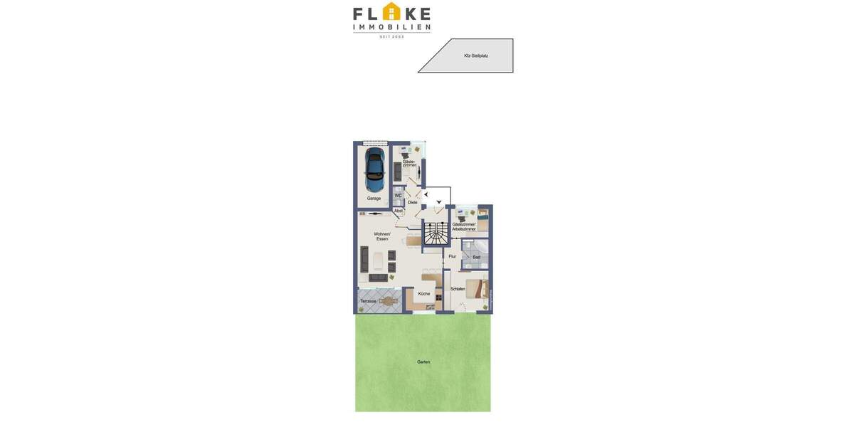 Moderne Erdgeschosswohnung mit Garage und eigenem Garten in ruhiger Lage von Alt-Oer! - Etagenwohnung Oer-Erkenschwick Oer | Angebot:25779748