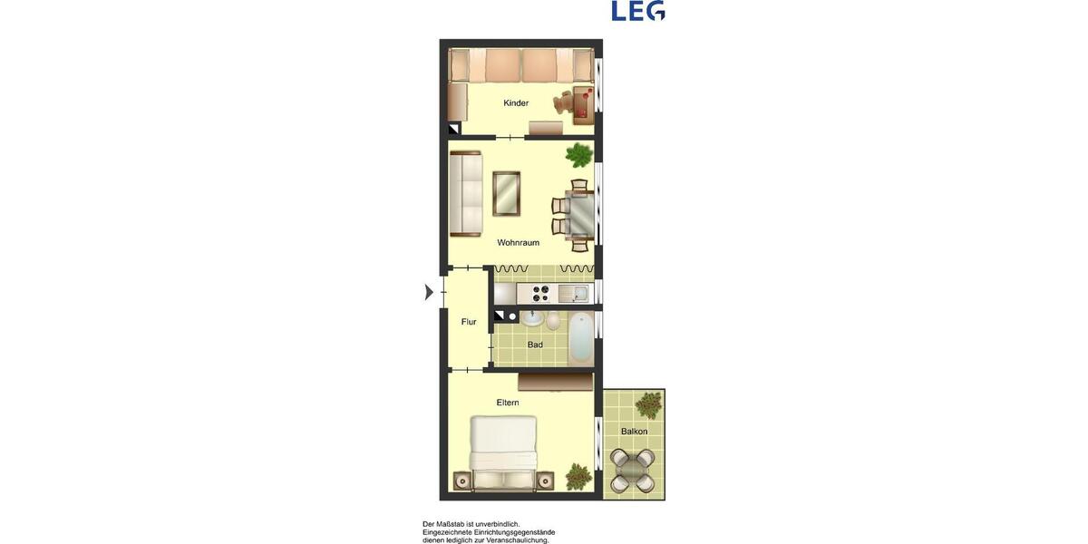 Erdgeschoßwohnung Duisburg Ruhrort - 3 Zimmer, 51 m&sup2;, 429&euro; | Angebot:25793783
