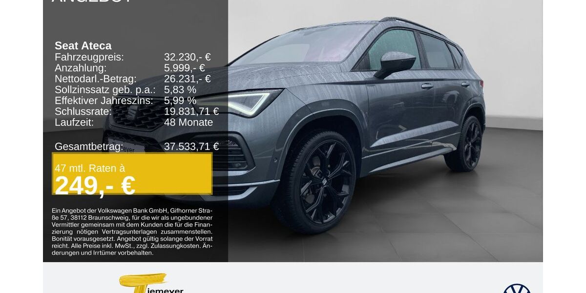 Seat Ateca 13.534 km 31.130 &euro; Bochum 44892
