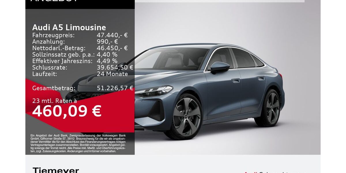 Audi A5 5.140 km 47.440 &euro; Dorsten 46284