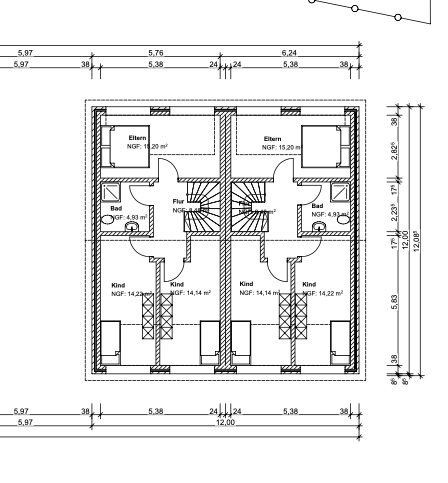 E-Werden, freist. EFH, FÖRDERBAR!!!, 110 m² Wfl., KFW40, GrSt.215m² 4 zimmer