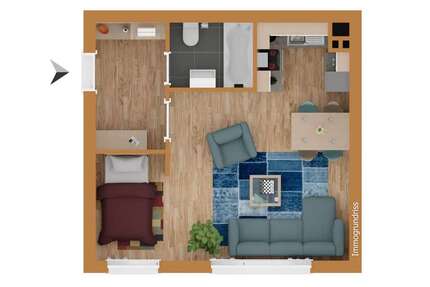 Wohnung zum Mieten in Dortmund Körne 310 € 32 m²