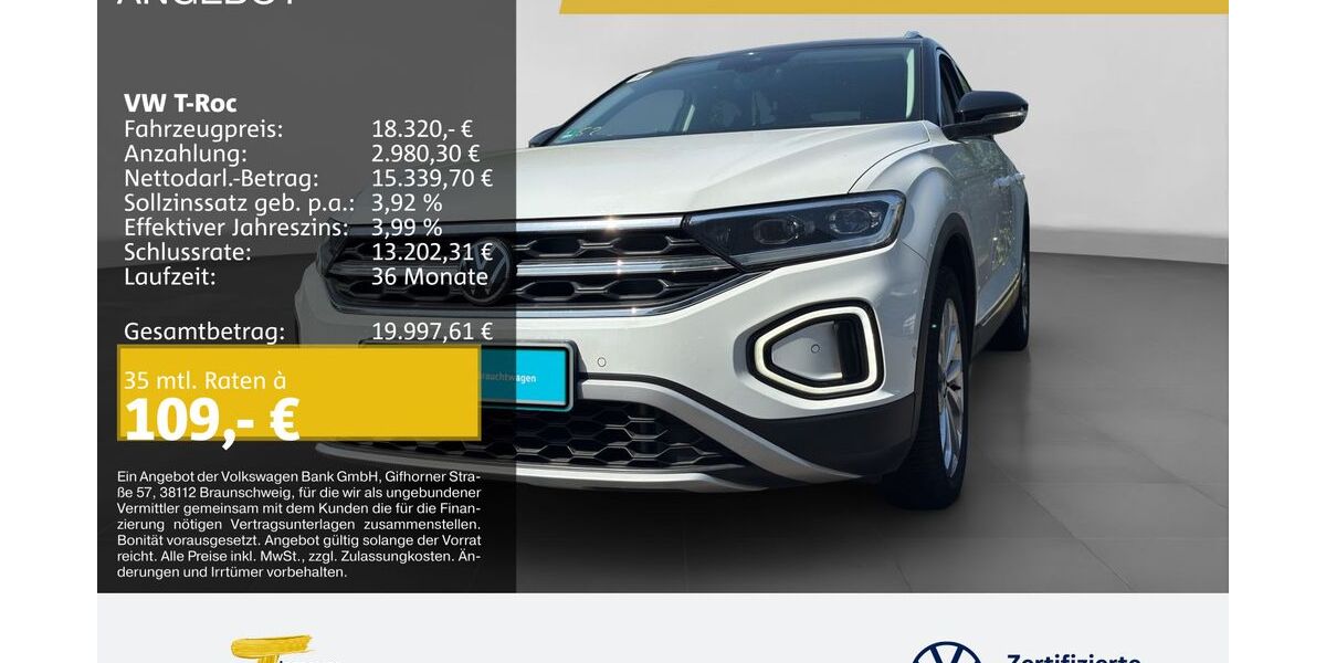 VW T-Roc 65.849 km 16.850 &euro; Oberhausen 46047