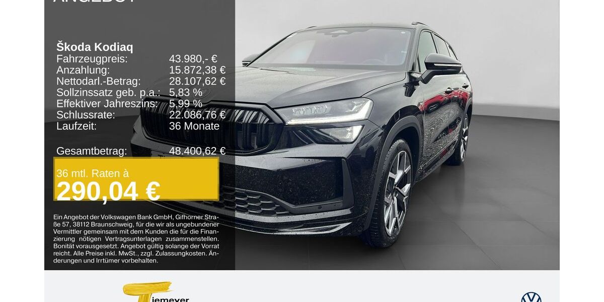 Skoda Kodiaq 9.490 km 42.870 &euro; Recklinghausen 45663