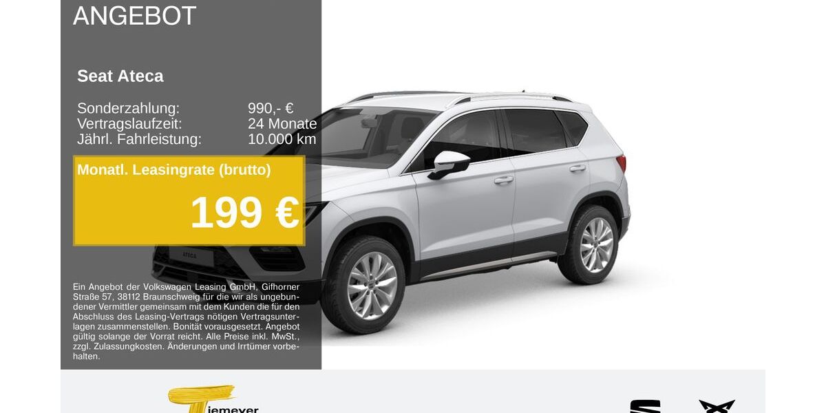 Seat Ateca 20.230 km 31.330 &euro; Recklinghausen 45663