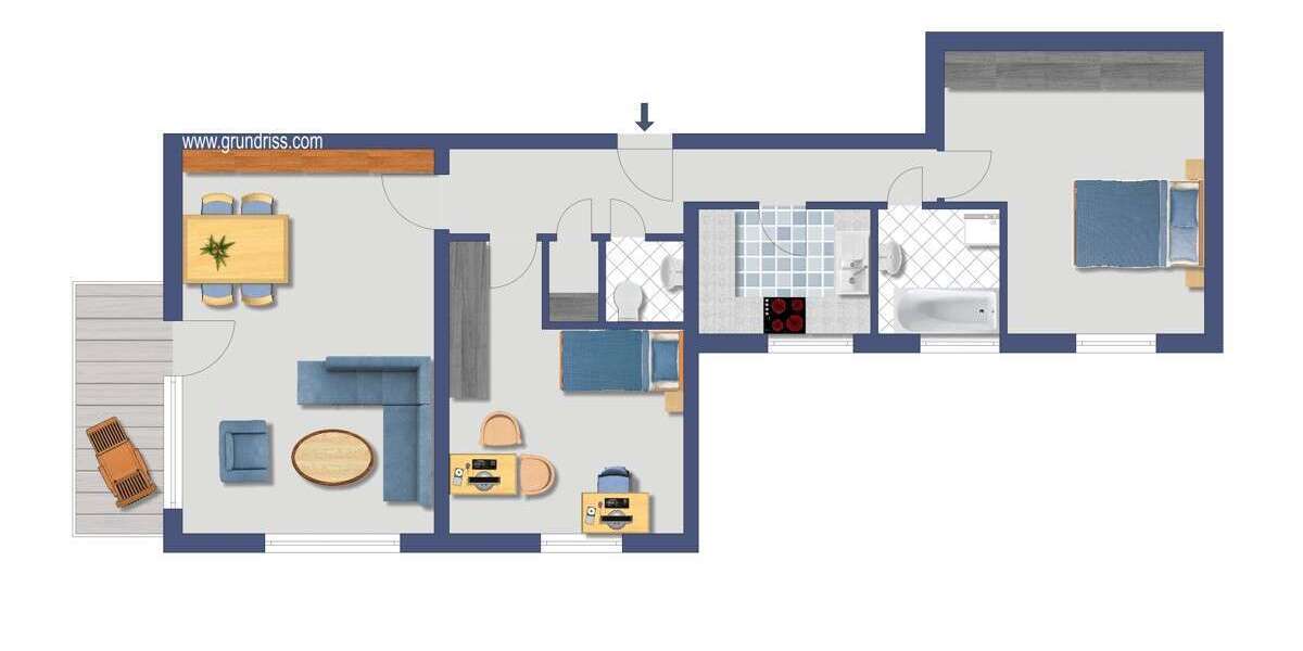 Etagenwohnung Herdecke - 3.5 Zimmer, 86 m&sup2;, 149.000&euro; | Angebot:26433191